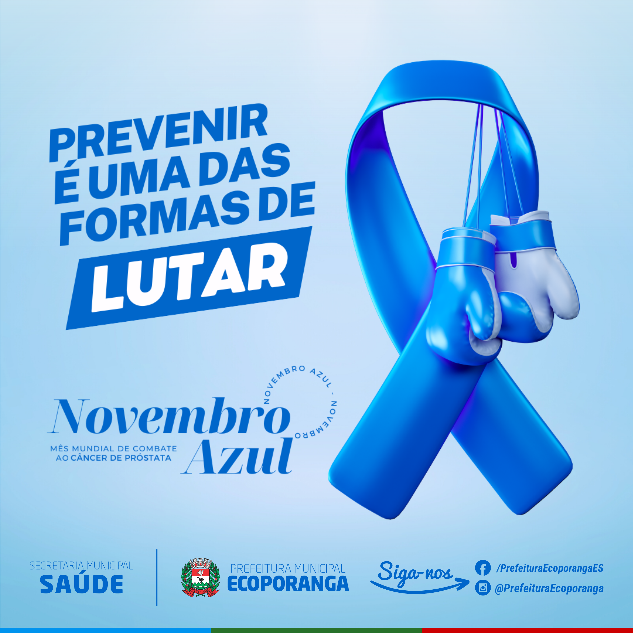 NOVEMBRO AZUL: MÊS DE PREVENÇÃO E COMBATE AO CÂNCER DE PRÓSTATA