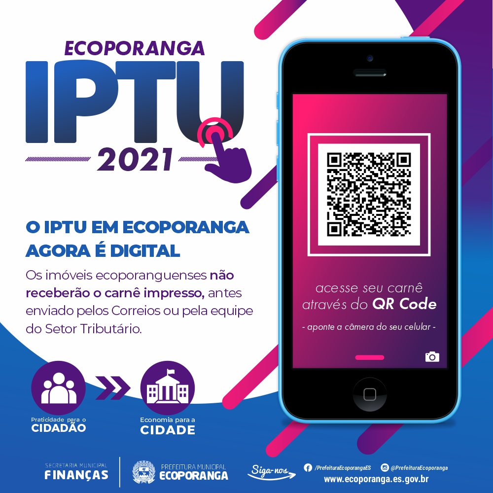 EMISSÃO DO IPTU 2021 JÁ ESTÁ DISPONÍVEL NA INTERNET