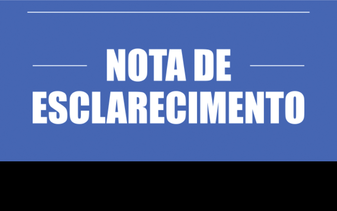 NOTA DE ESCLARECIMENTO SOBRE O TRANSPORTE ESCOLAR ESTADUAL