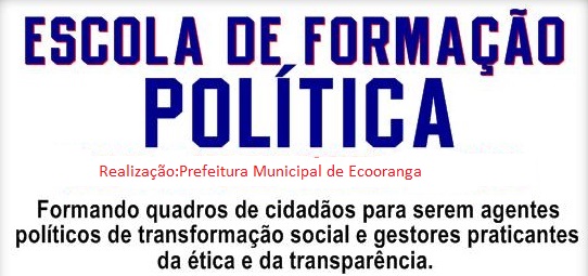 Curso Escola de Formação Política divulga calendário de encontros