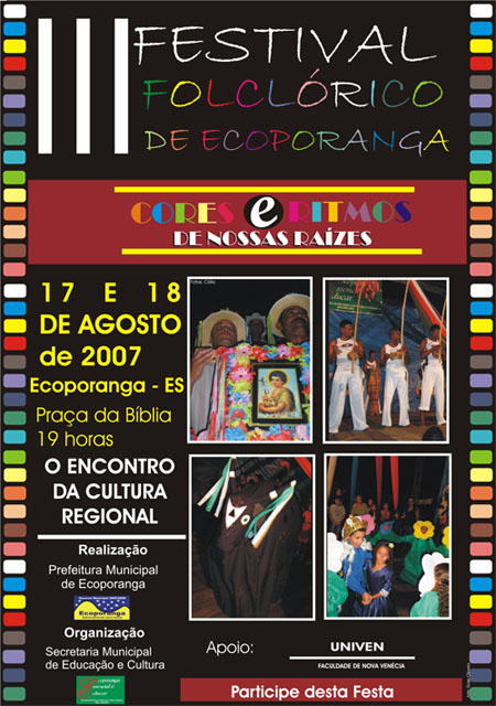 Vem ai o III Festival Folclórico de Ecoporanga